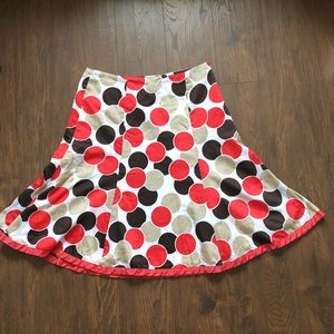 Cato size 10 polka dot skirt 100% cotton